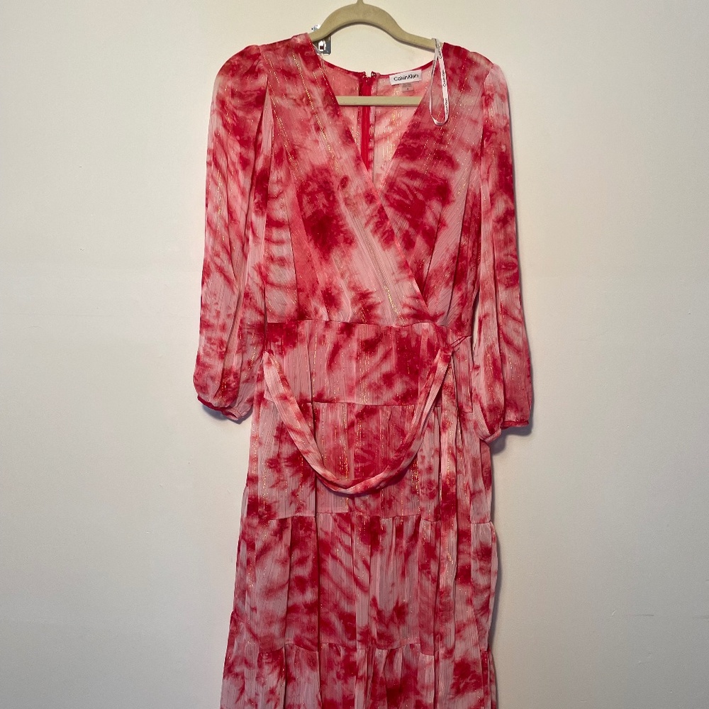 Calvin Klein Women's 3/4 Sleeve Midi Dress